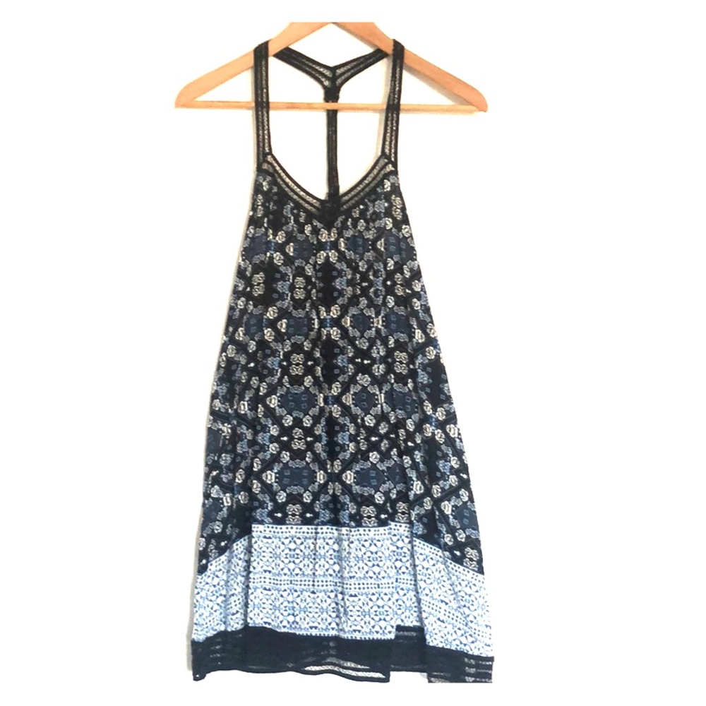 FREE PEOPLE INTIMATES - Blue and black dress